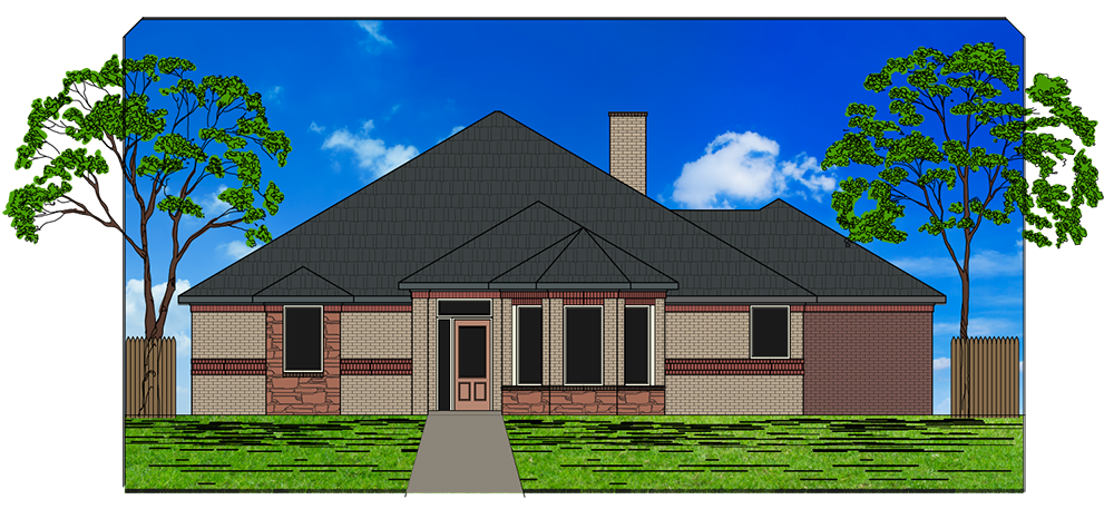 seminole Trail colored home plan-02 | Seminole Trail
